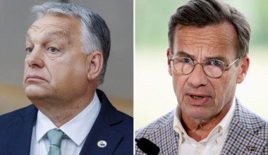 Kristersson ryter ifrån mot Ungern om kriget i Ukraina