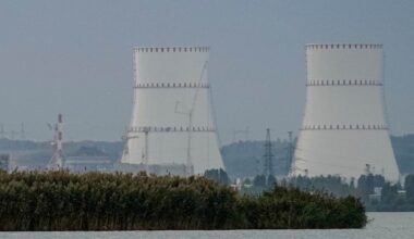 Brand vid kärnkraftverk i Kursk – träffades av ukrainsk drönare