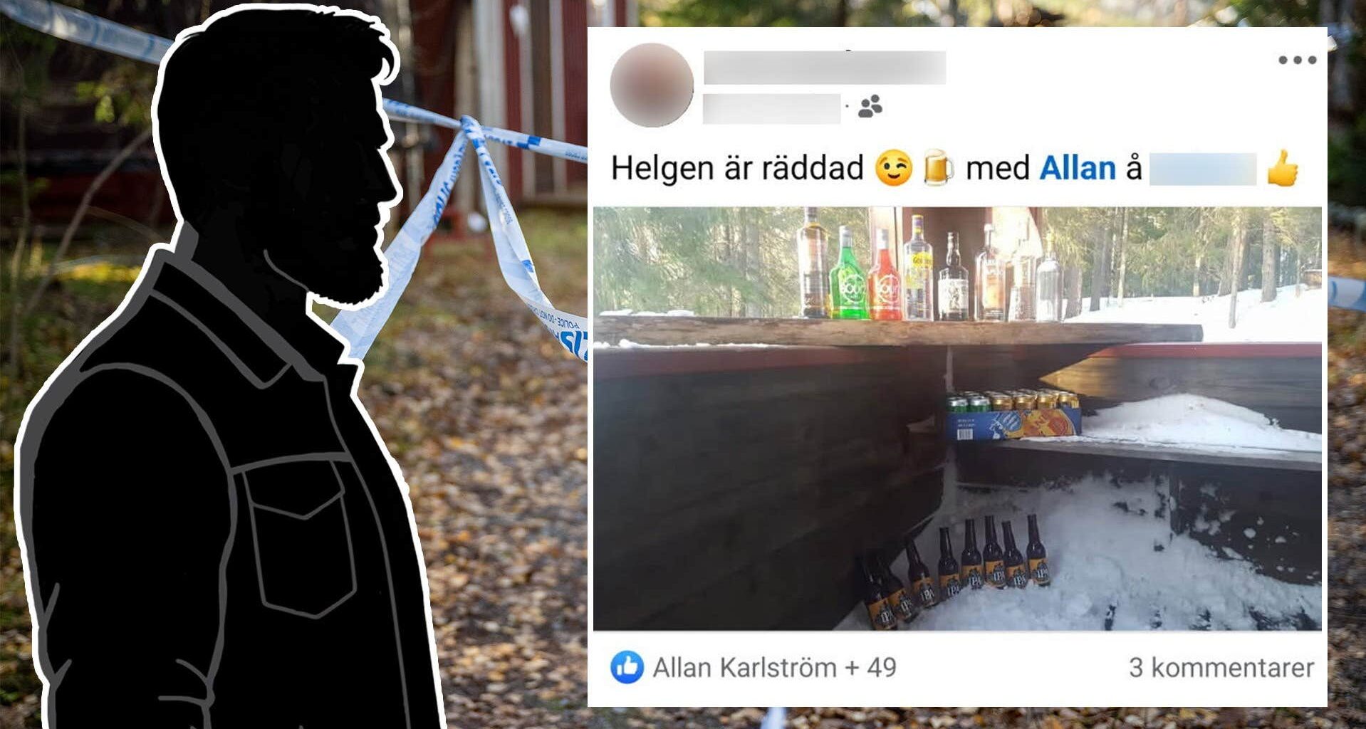 Allan Karlströms vän misstänks ha våldtagit kvinna nio gånger