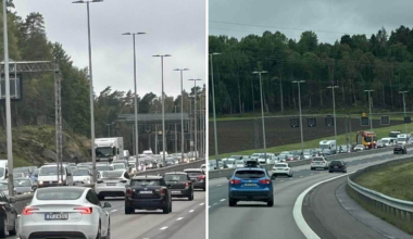 Jätteköer på E4 efter krock | Sverige