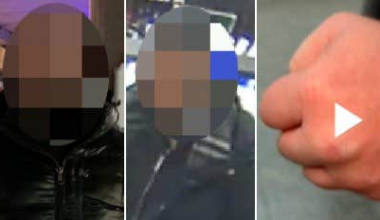 Slog hemlös man blodig – filmade och skrattade