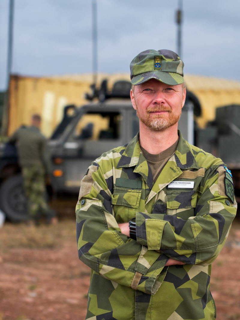 Nicklas Fredriksson är lokal flygchef vid Flygenheten på K 3. Han är nöjd med de erfarenheter övningen gav. 

