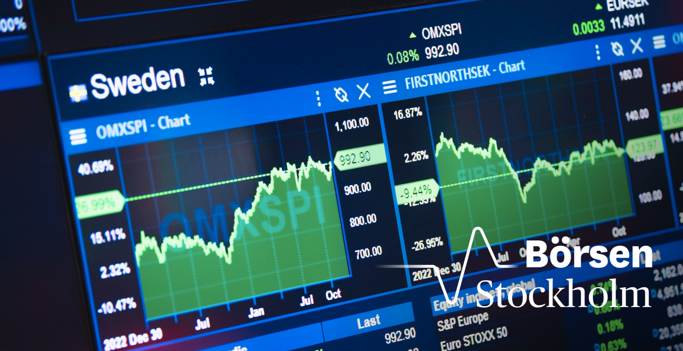 Storskogen rapportrasar på grön Stockholmsbörs