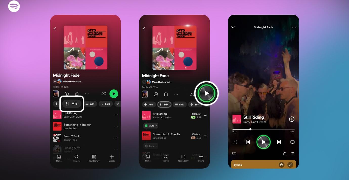 Spotify låter användare lägga till egna övergångar