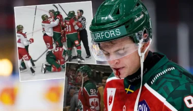 Blodiga bilder på Cederqvist i CHL: "Ruggig femma - avstängning"