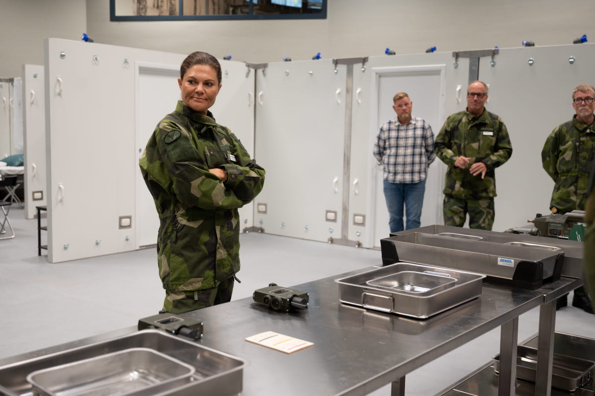 Kronprinsessan på SkyddC - Försvarsmakten