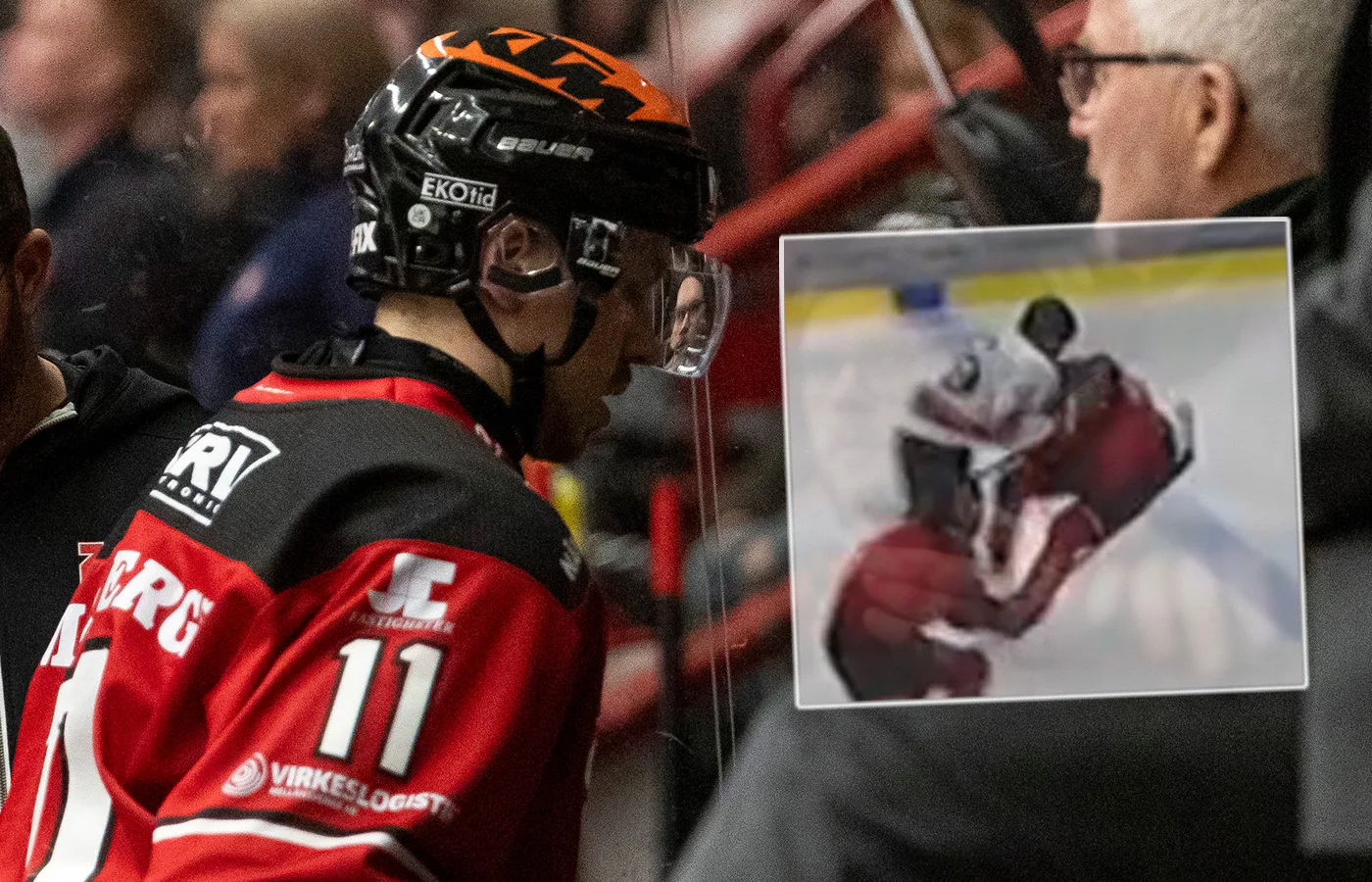 Örebro-stjärnan Kalle Kossila klev av mot HV71: "Hård kollision"