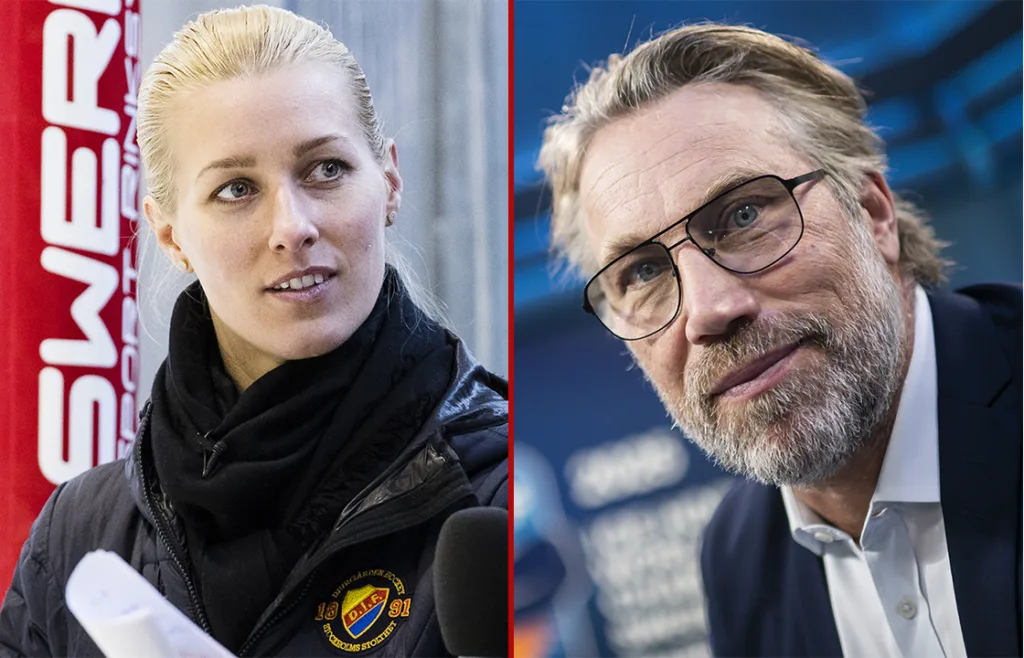 Danijela Rundqvist och Peter Forsberg.