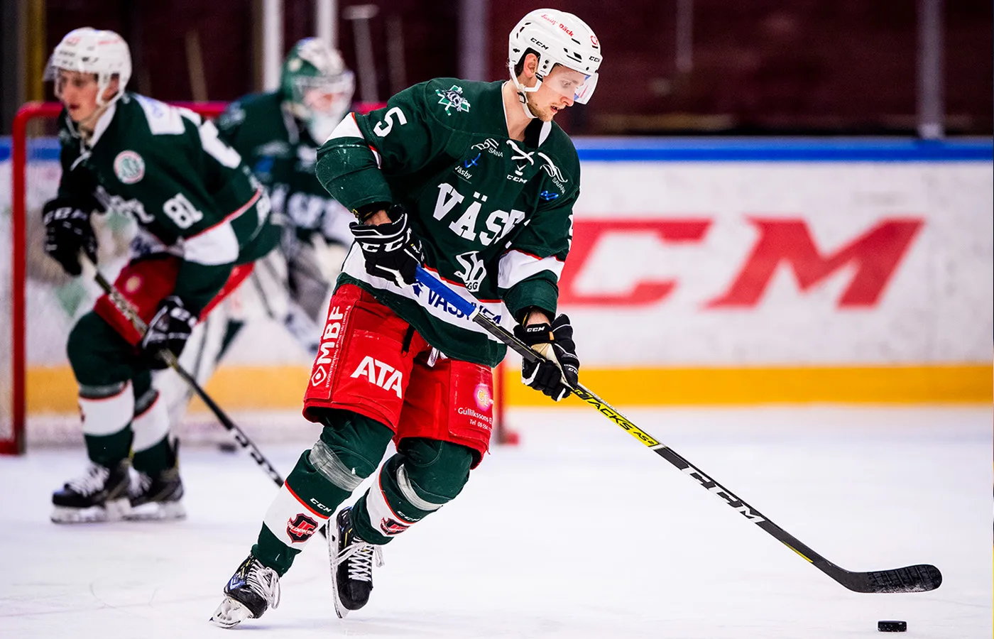 KAOSET: Väsby IK-spelarna i strejk