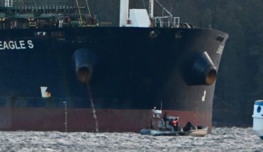 Olycka när kablarna i havet slets av