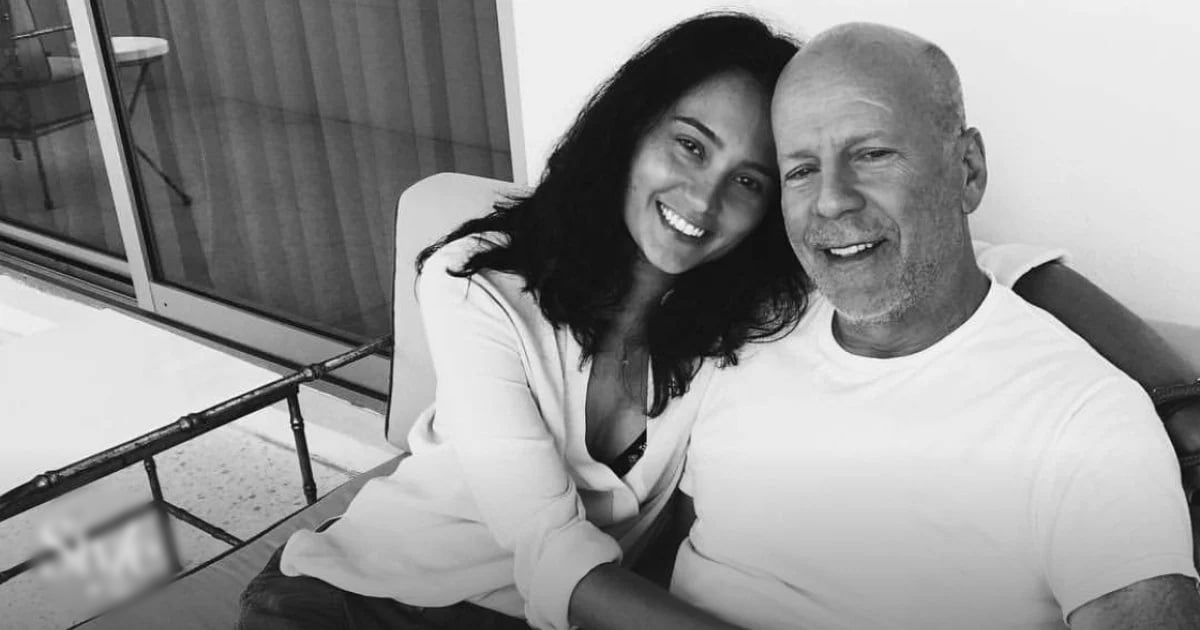 Bruce Willis med hustrun Emma.