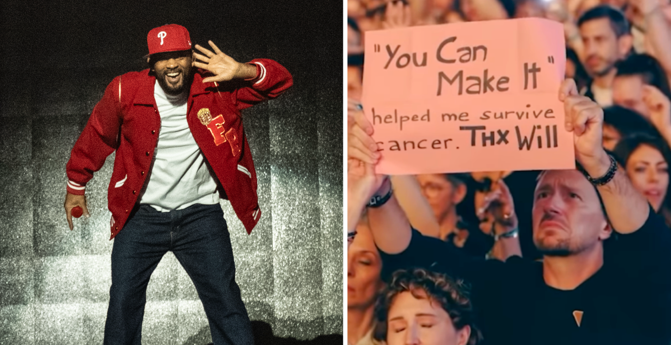 Förvrängda ansikten i klipp på Will Smiths ”publik”