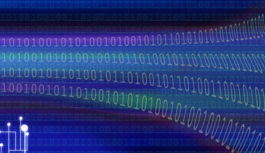 grafisk bild med många ettor och nollor