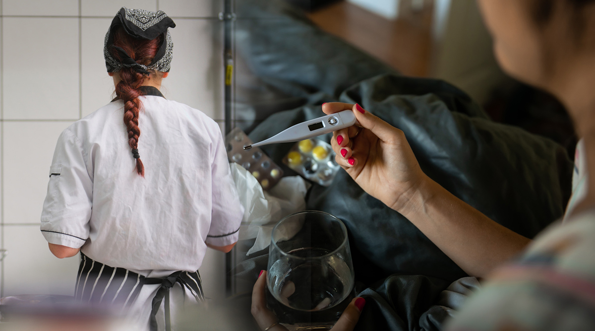 Kockar, kallskänkor och städare blir oftare sjuka