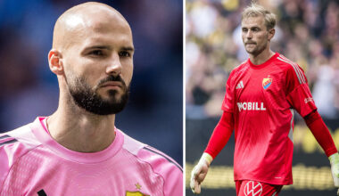 Bildmontage: Djurgårdens målvakter Filip Manojlović och Jacob Rinne.