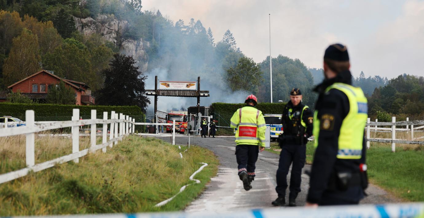 Föremålet vid Hells Angels lokal var en termosbomb