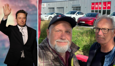 Teslas arbetare skulle
bära shorts på vintern