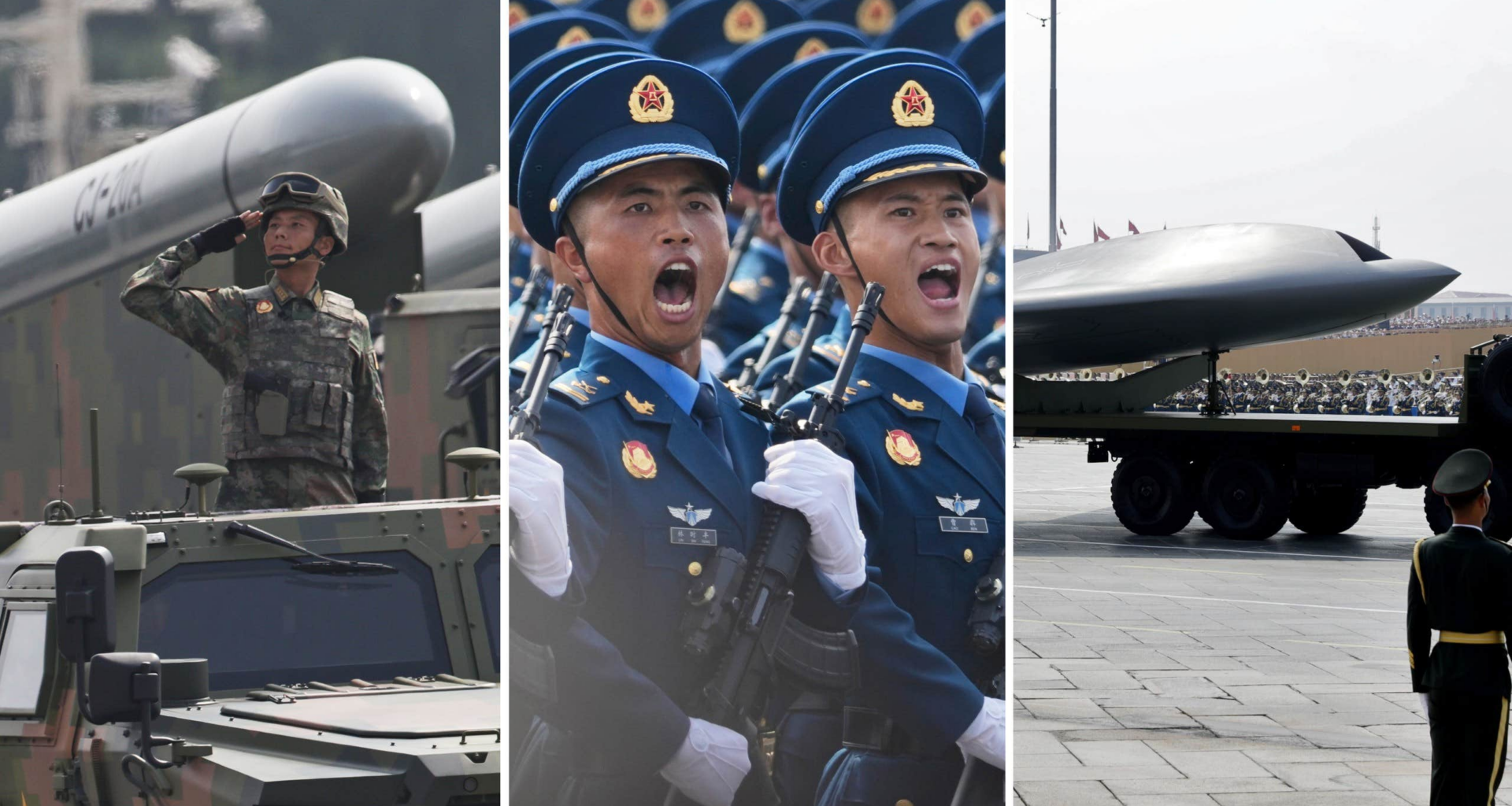 Kina visade upp supervapen under militärparaden