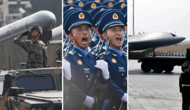 Kina visade upp supervapen under militärparaden