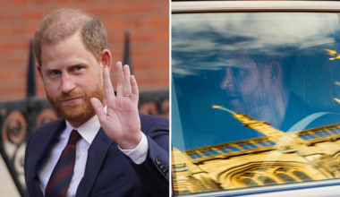 Prins Harry besöker drottningens grav