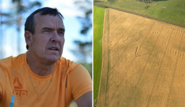 Upptäckte mystiska symboler på flygfält: ”Betydde något”