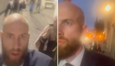 Carl-Oskar Bohlin förföljd
av Palestinaaktivister