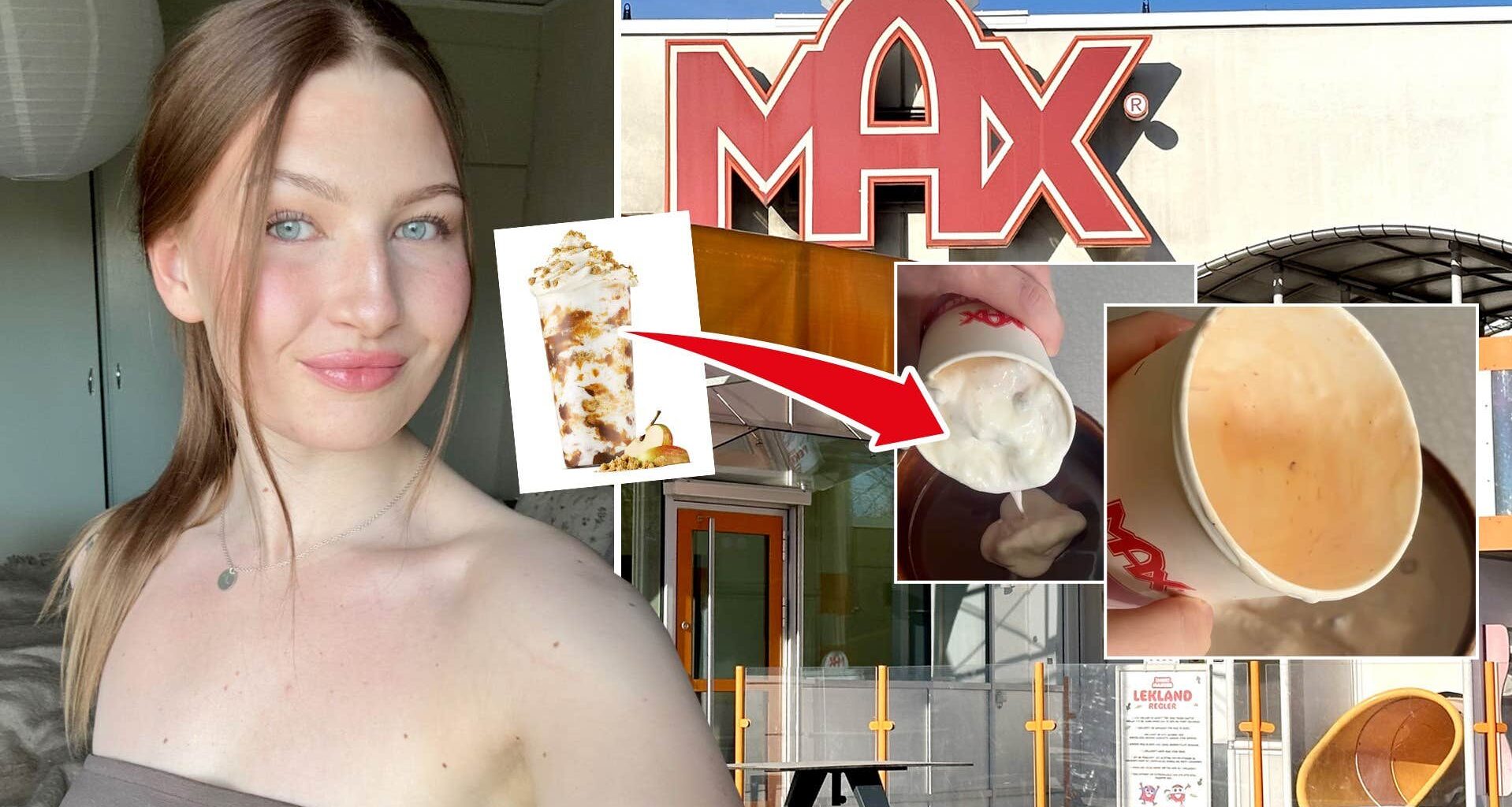 Maja, 23, beställde Max lyxshake – fick något helt annat