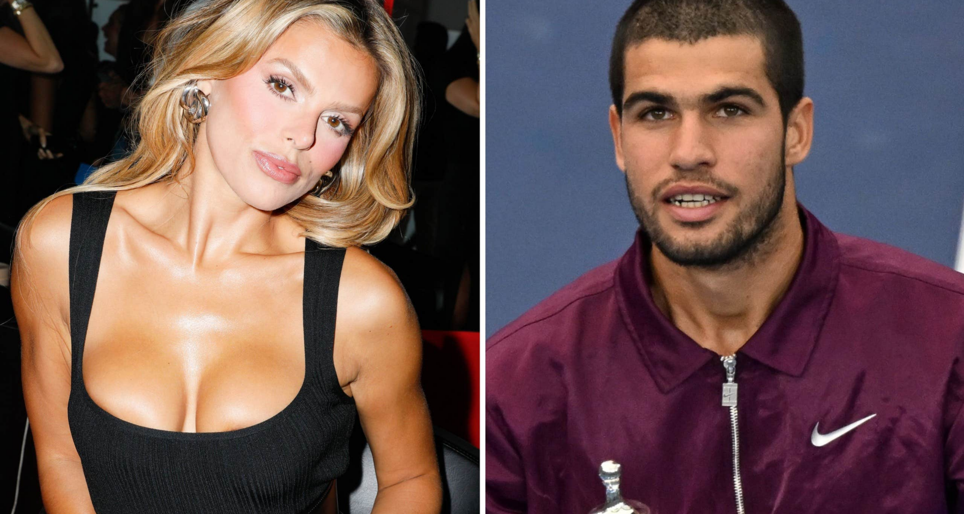 Carlos Alcaraz dejtar modellen Brooks Nader