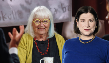 Gudrun Sjödén kämpar med n-ordet i Skavlan