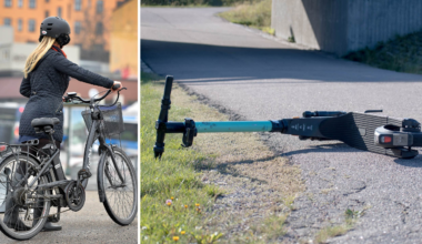 Elsparkcykeln – inte lika farlig som en elcykel
