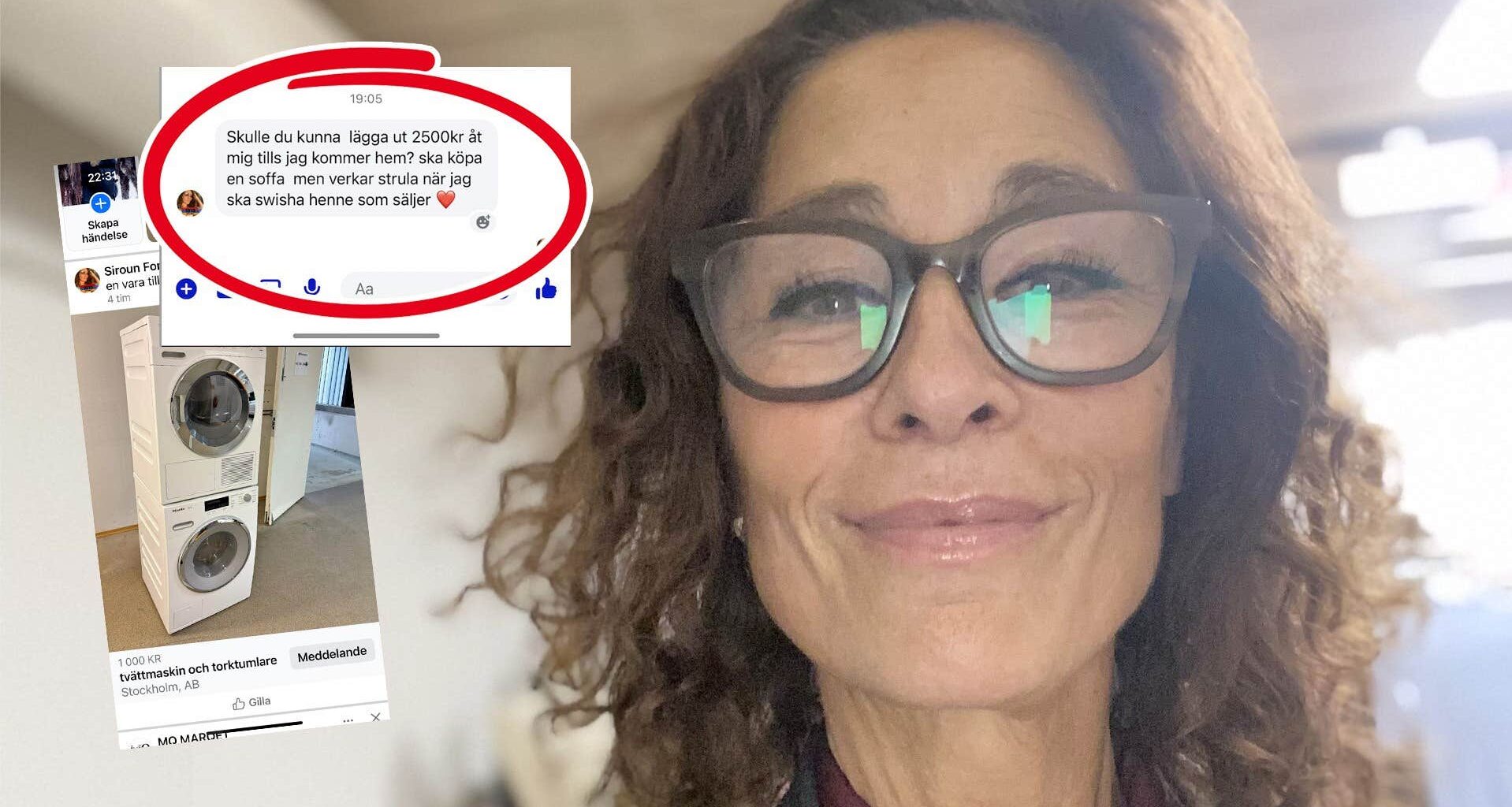 TV4-profilen Siroun Forsberg drabbad av Facebookbedrägeri