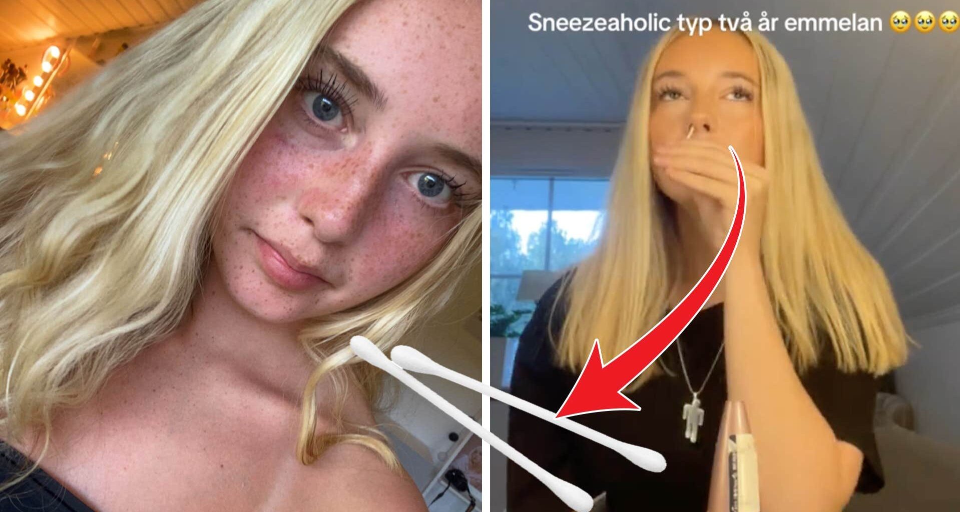 Beroende av att nysa – Vendela, 15, om ovanliga rekordet