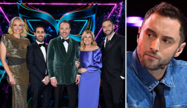 Måns Zelmerlöw petas från panelen i Masked singer