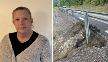 Trafikverket varnar för rasrisk på väg 62 i Klarälvsdalen