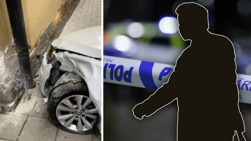 Svensk skådespelare kraschade i husvägg i centrala Stockholm
