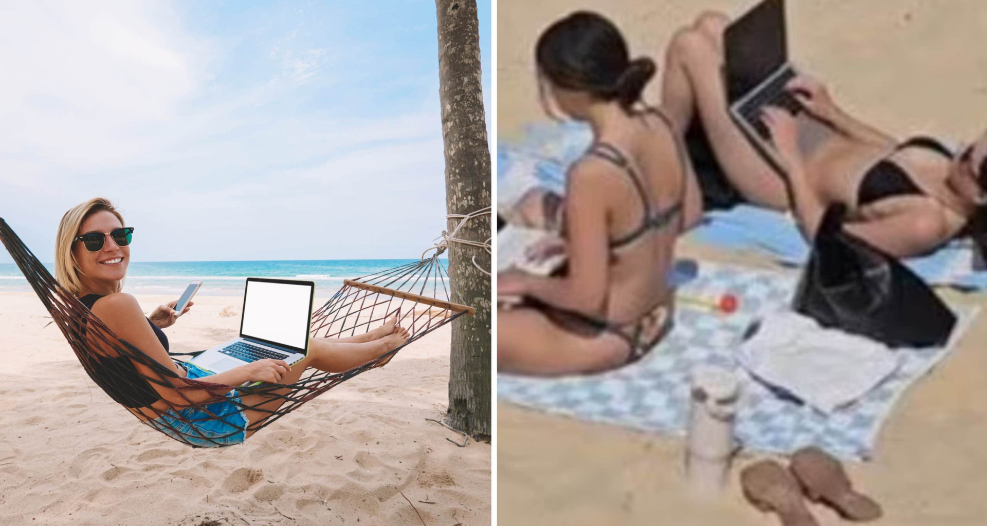 Expert varnar för hemarbete på stranden: Katastrof