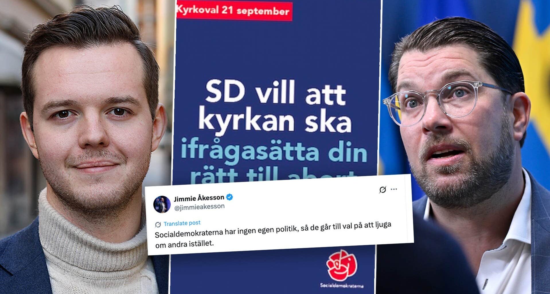 Ordbråket om abort mellan S och SD inför kyrkovalet