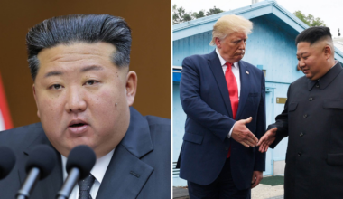 Kim varnar USA – trots
”goda minnen” av Trump