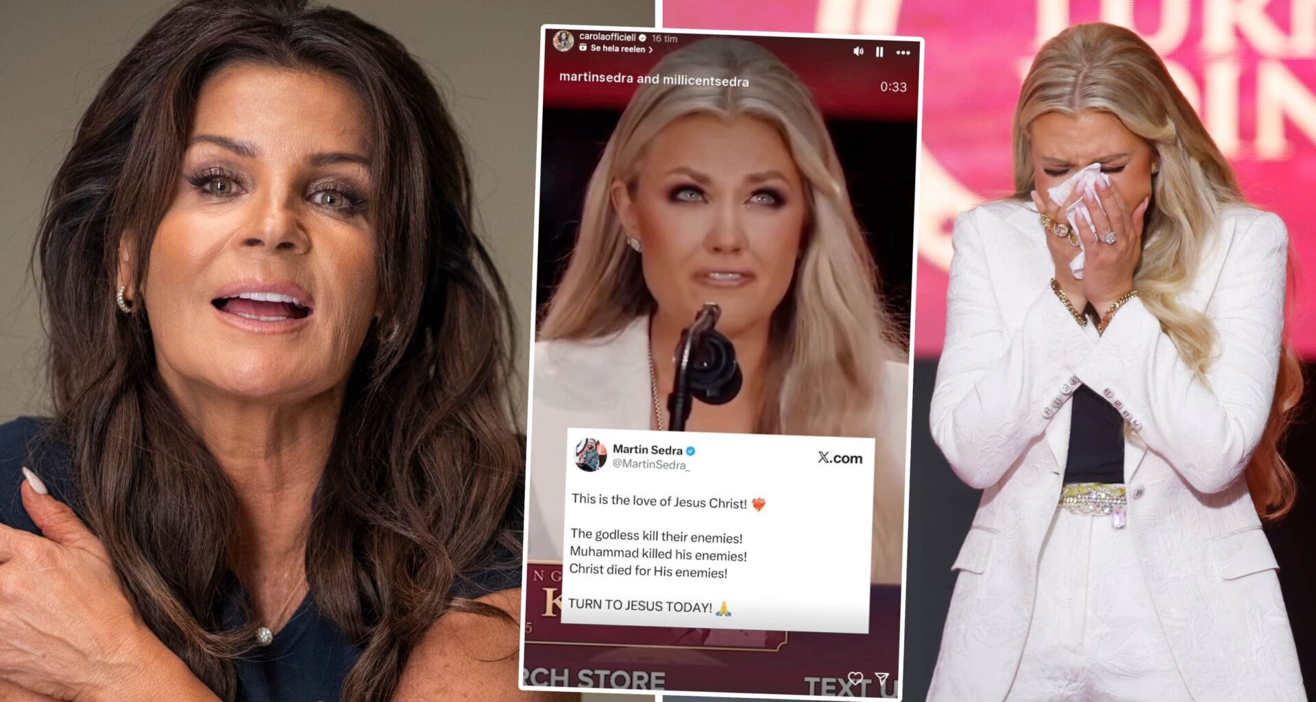 Carolas stöd till Charlie Kirks änka