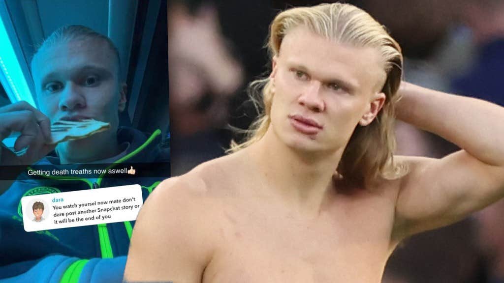Erling Haaland visar upp dödshotet | Premier League