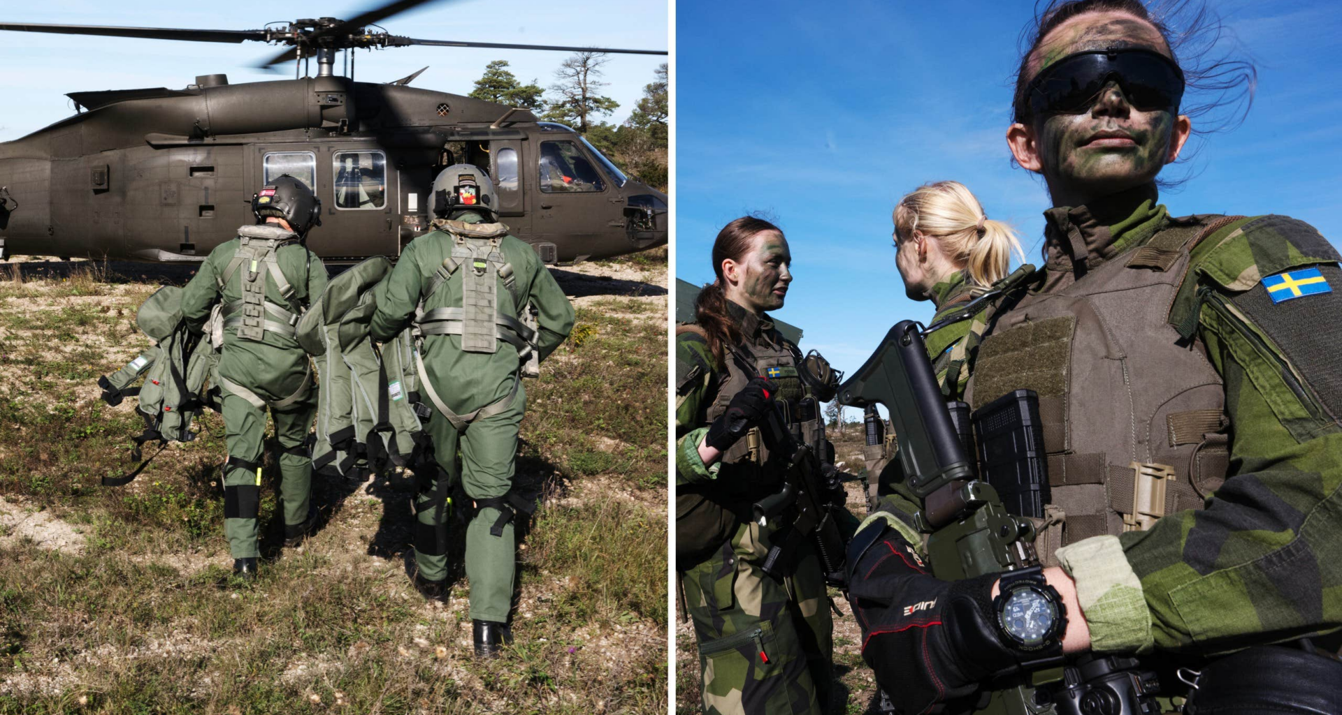 Polska fallskärmsjägare på Gotland – inte övning