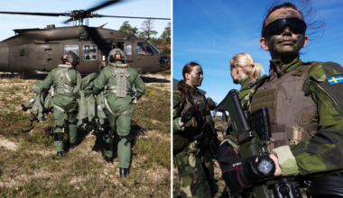 Polska fallskärmsjägare på Gotland – inte övning
