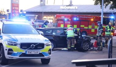 Olycka vid McDonald's i Uppsala