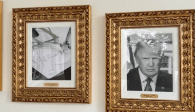 Donald Trump hånar Joe Biden i hyllningen