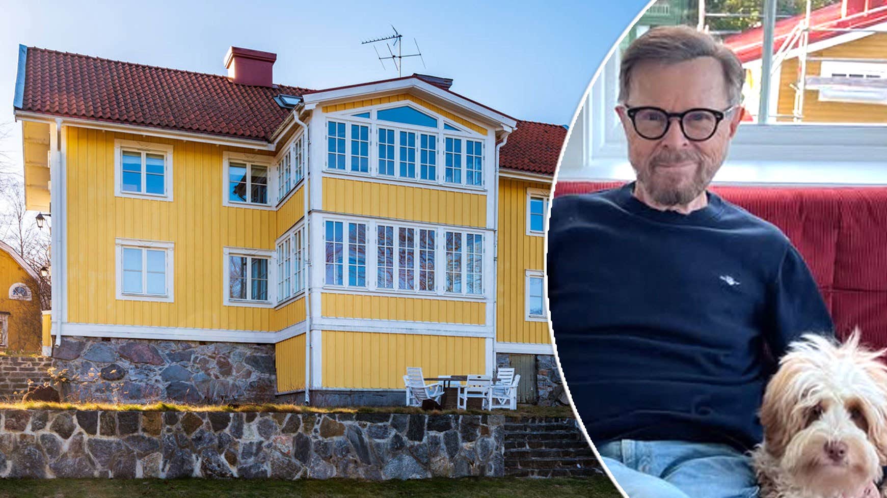 Björn Ulvaeus bilder inifrån Villa Stora Astringe på Djurgården