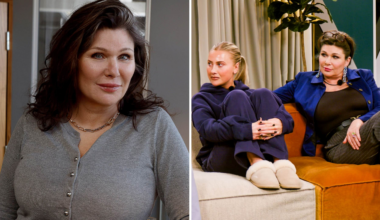Dominika Peczynski i krismöte med SVT under inspelningen av Spelet