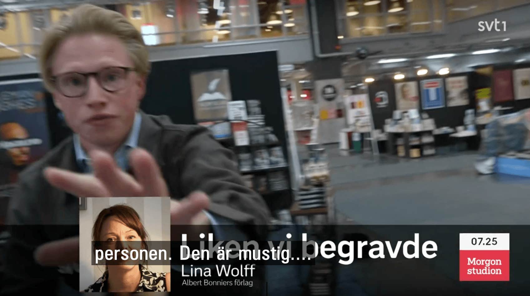 Elsa Westerstad kollapsar i SVT:s ”Morgonstudion”