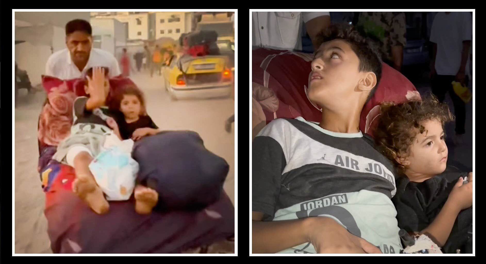 12-åringens desperata flykt mitt i bombregnet i Gaza