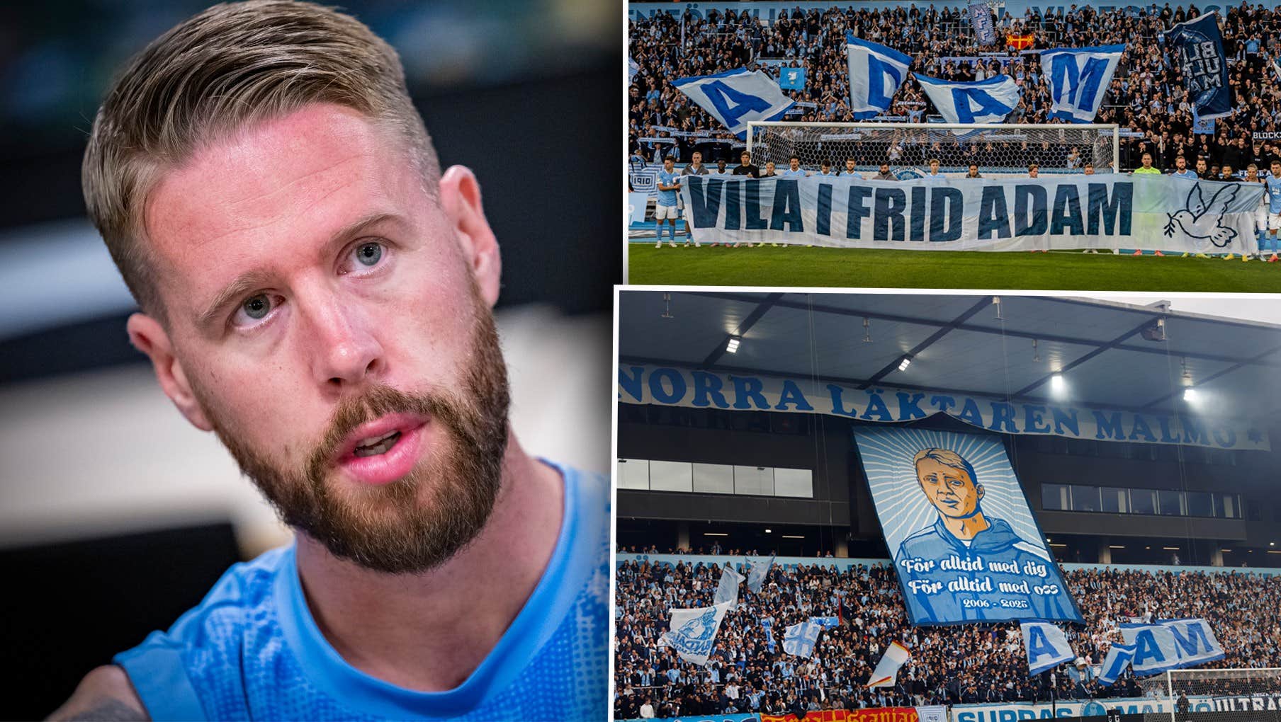 Allsvenskan • MFF hedrade avlidne supportern Adam