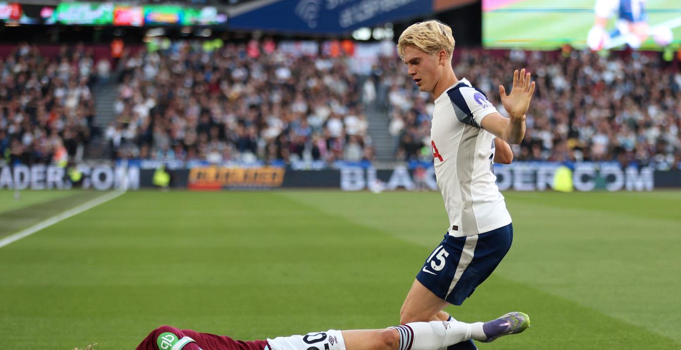 Första målet för Lucas Bergvall i Premier League